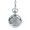 Retro Hot Sale Quartz Hollow Flip Watch Clock Pendant Vintage Train and Truck Chain Necklace Silver Gold Bronze Pocket Watches
