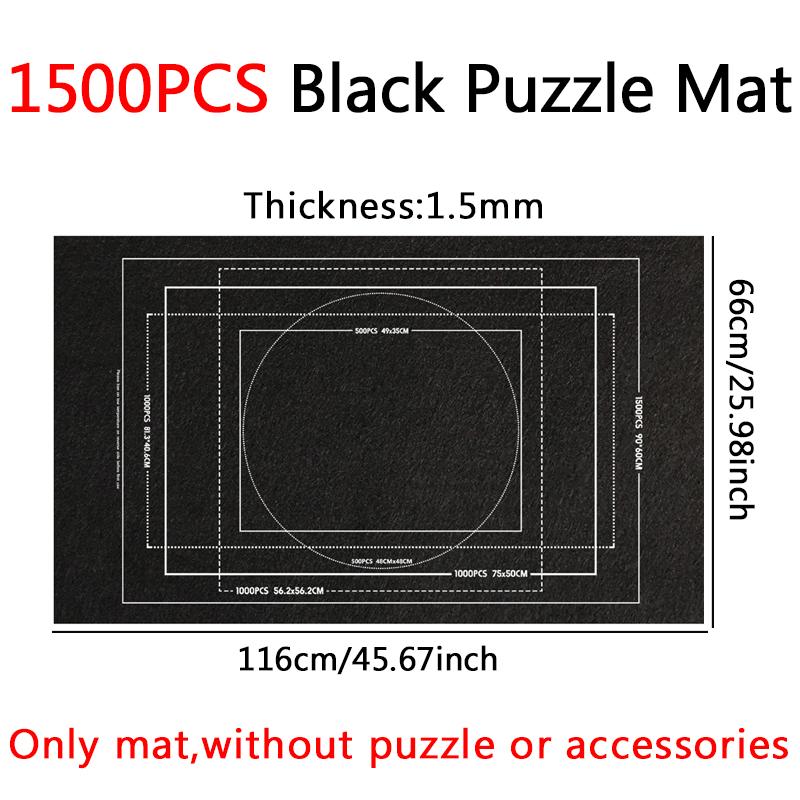 Puzzle Storage Mat Felt Storage Blanket Grey Black Various Size for 1500/2000/3000pcs Puzzles Parent-child Interaction Props ZYF