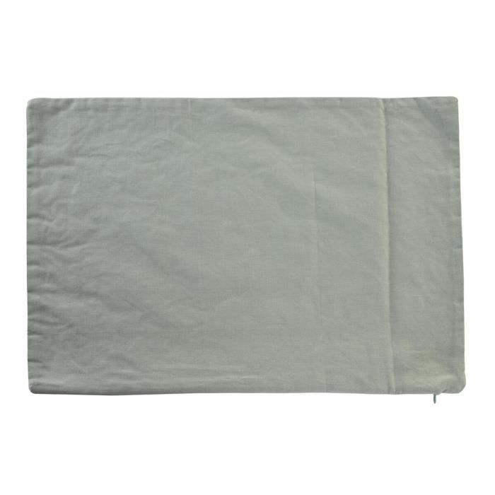 Housse de coussin - 60 x 40 cm - Vert floral - Rectangulaire - Intérieur
