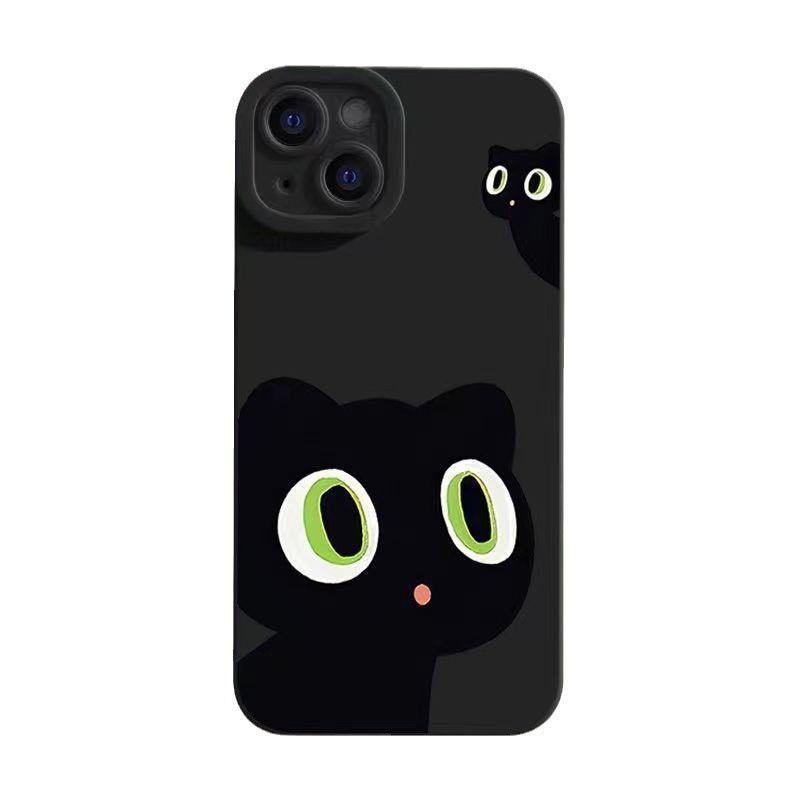 Black Cat Anti-Drop Phone Case for iPhone 8/XR/12/13/14Promax