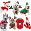Pet Winter Christmas Costume Dog Sweater Coat Small Medium Large Dogs Cat Outfit Holiday Apparel