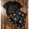 Men's Set 67 Six Seven Number Printed Men's T-shirt and Shorts 2 Piece Set Summer Casual Outdoor Men's and Women's T-shirt Sets