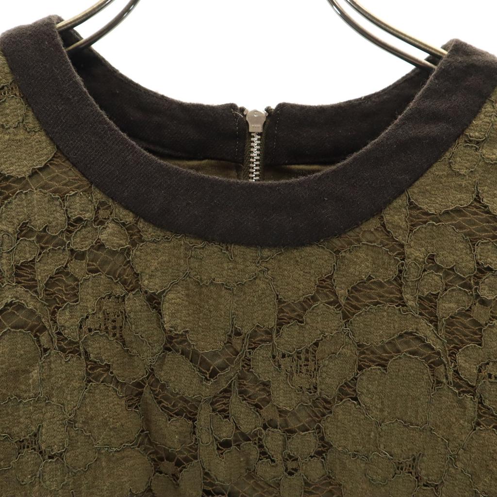 UNITED TOKYO made in Japan Lace Pattern Short sleeve blouse 1 olive Women Used