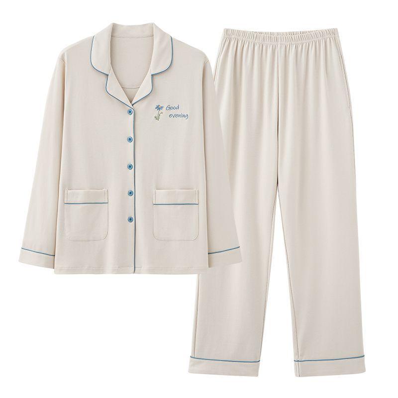 Spring and Autumn Women Can Wear Cotton Long-sleeved Pajamas 1011 New Autumn Women's Internet Celebrity Style Loungewear