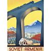 Vintage Soviet Poster Canvas Art  Russian Red Army  Astronaut Theme for Retro Bar Restaurant  Home Wall