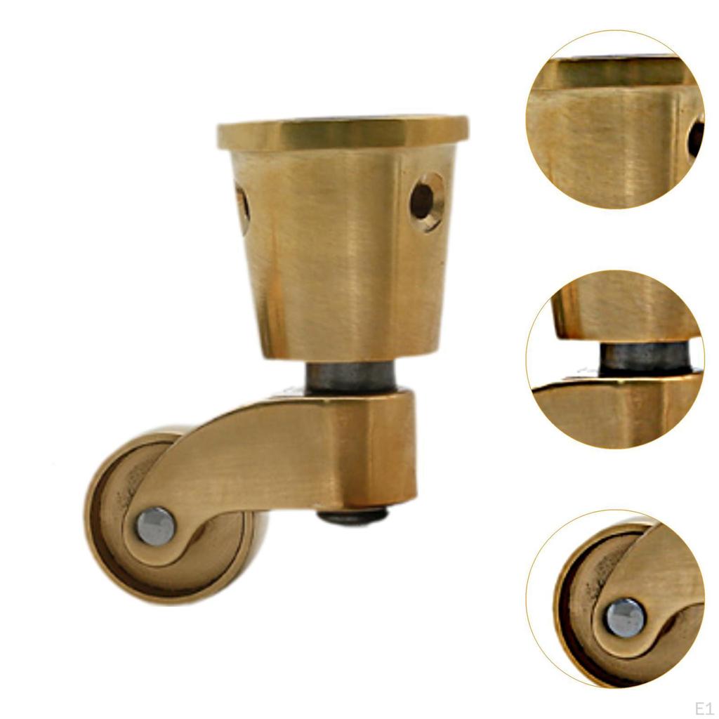 Heavy Duty Swivel Caster Furniture Brass Wheels