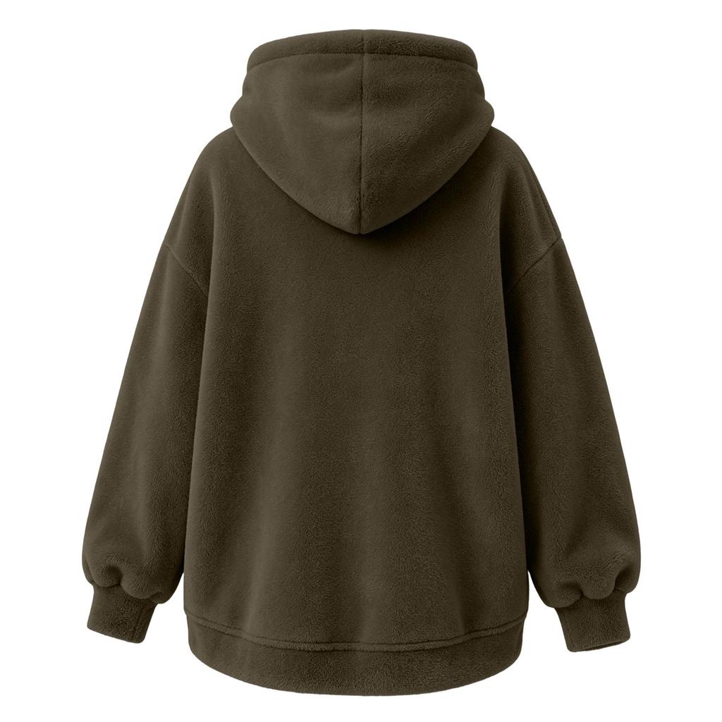 Felpa con Cappuccio Unisex a Manica Lunga con Tasca per Animali Vestibilità Larga Pullover per Uso Casual