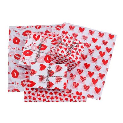 20 Sheets Valentine'S Day Tissue Paper Red Love Heart Gift Wrapping Paper Birthday Decor Bridal Shower Party Supplies 50X35 Cm