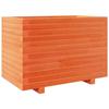 VidaXL Planter Wax Brown 70x40x49.5 Cm Solid Pine Wood, Outdoor Planter, Flower Box, Tomato Planter, 3282551