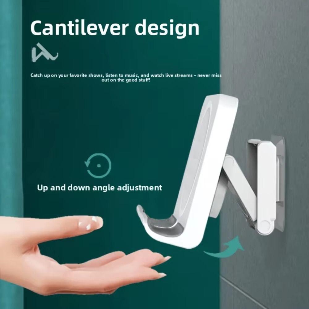 Adjustable Tablet Wall Mount Adhesive Phone Tablet Stand Gifts Wall Mount Support Bathroom
