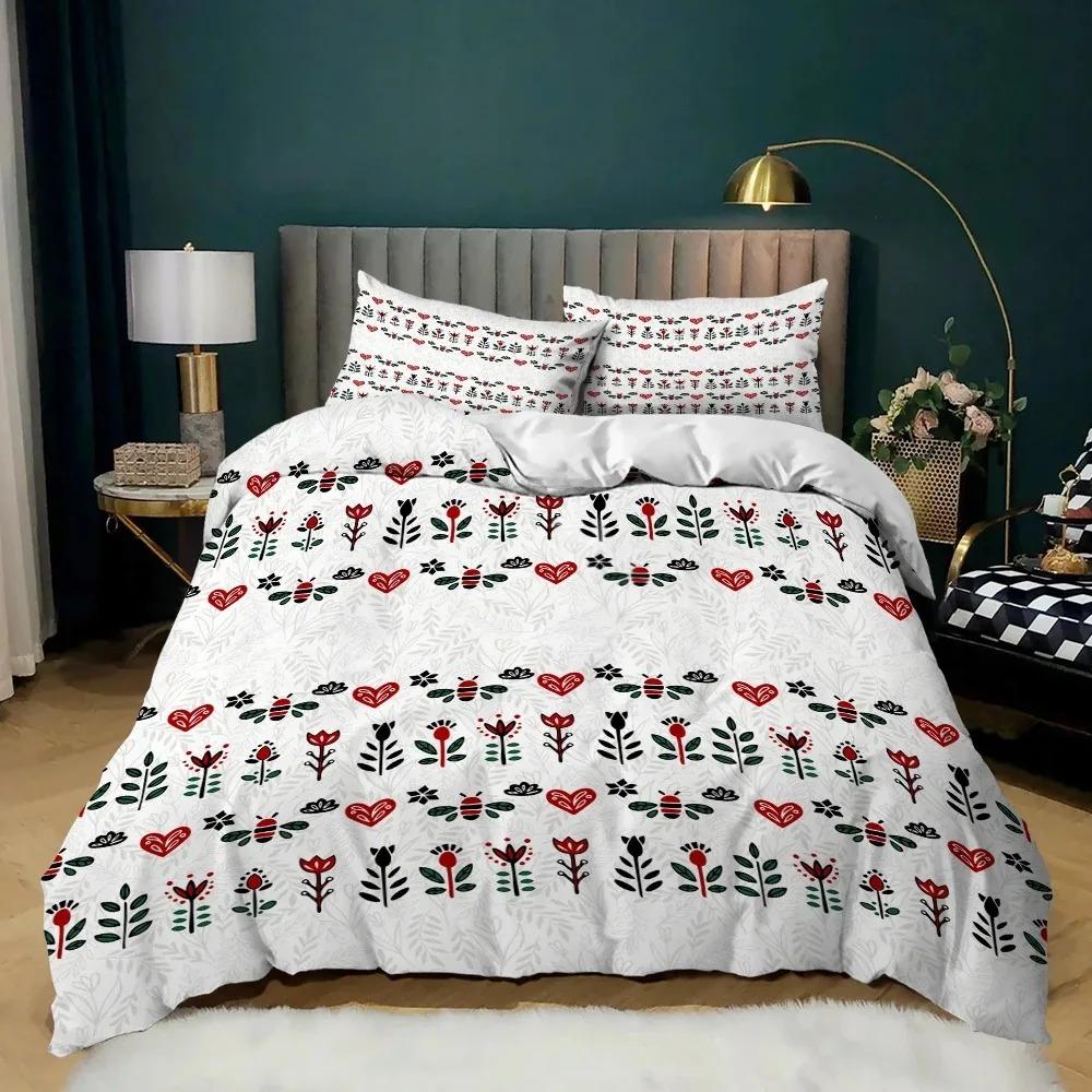 Mode Bunte Punkte Schmetterlinge Bettbezug Cartoon Muster Bettwäsche Set Bettdecke Leinen Kissenbezüge Einzel Doppel Queen