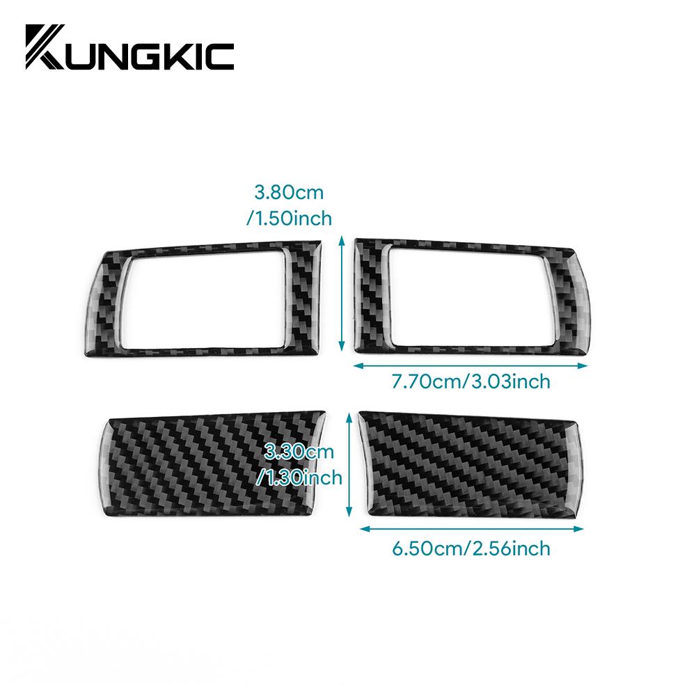 Echter Weicher Kohlefaseraufkleber Für Chrysler 300 300C 2005 2006 2007 2008 2009 2010 Auto Lenkrad Knopf Innenverkleidung