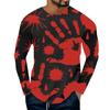 Halloween 3D Digital Printed Men's Casual Base Shirt PLUS SIZE T-Shirts (men’s)