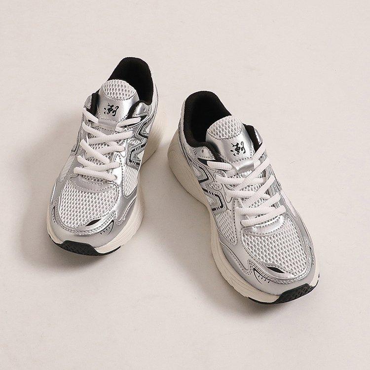 Špičkové boty pro pár táta Dámské Nové Tlusté spodní Síťovina Výtah Prodyšné Měkké spodní Neformální tenisky