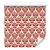 Christmas Damask Wallpaper Red and Cream 50x1000