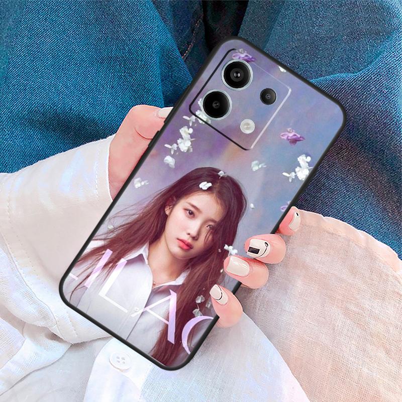 IU Lee Ji Eun Korean Star Cover For Xiaomi Redmi Note 14 13 11 9 10 12 Pro 9S 10S 11S 12S Redmi 14C 10C 12C 13C Case Redmi 10