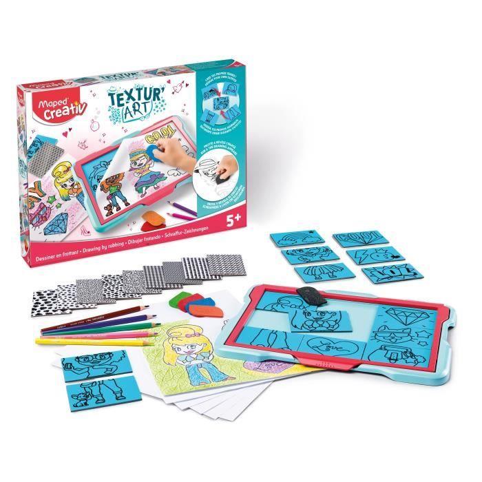 Tablette de dessin Textur'Art Fashion - Maped Creativ - Pour Enfant à partir de 5 ans - Multicolore