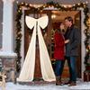 Big Christmas Tree Bow 20 x 71 Inch Extra Large Indoor Velvet Decor Wedding Party Oversized Bow for Door Wall Wedding Engagement
