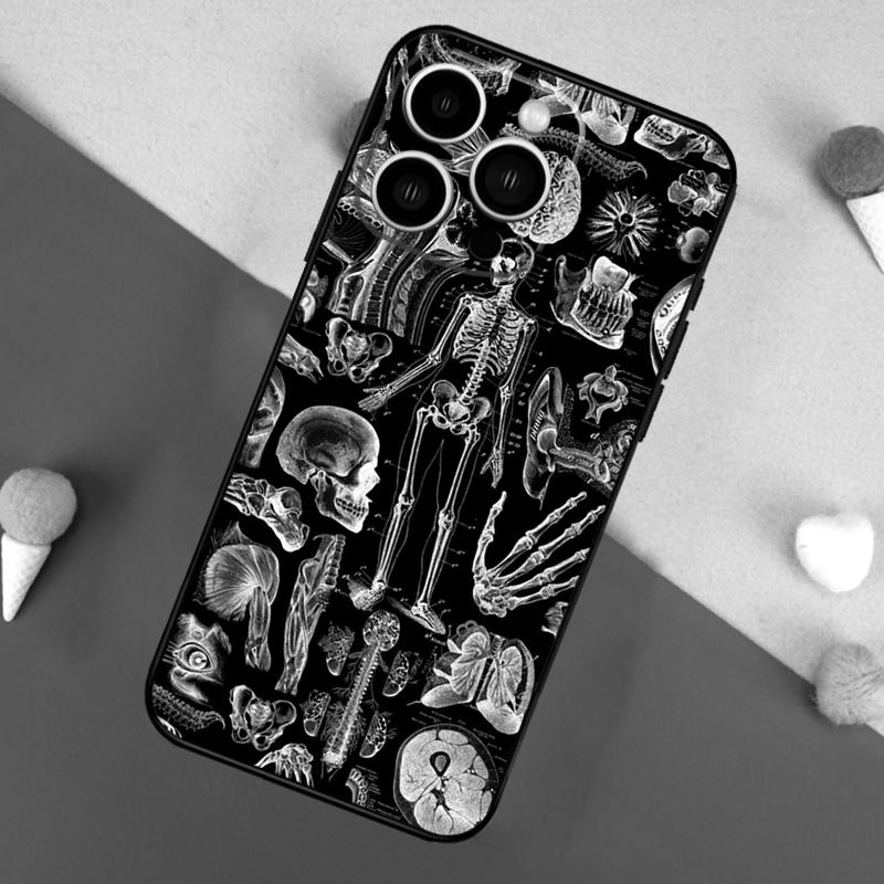 Medical Human Organs Brain Phone Case For iPhone 16 15 13 12 11 14 Pro Max Mini X XR XS MAX 14 Plus Cover