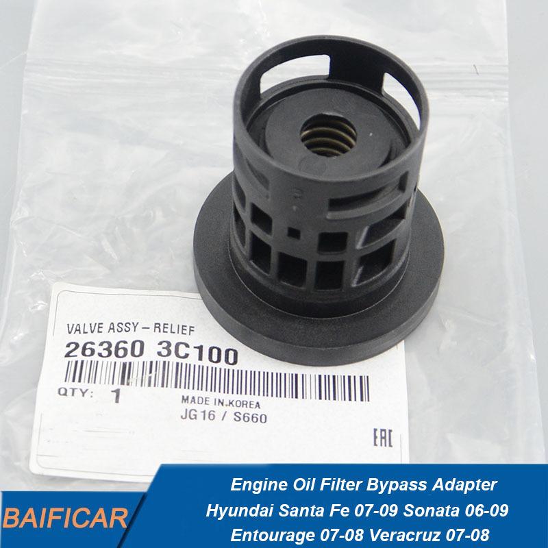 

Brand New Oil Filter Bypass Adapter 26360-100 For Hyundai Santa Fe 07-09 Sonata 06-09 Entourage 07-08 Veracruz 07-08