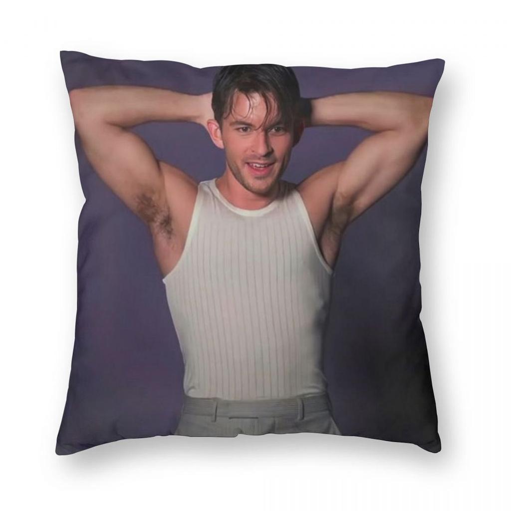 Jonathan Bailey Pillowcase Double-sided Printing Polyester Cushion Cover Decorative Throw Pillow Case Cover Seat Zippered