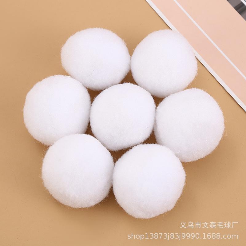 Artificial Snowball - Indoor Christmas Parent-Child Game, 5CM Polypropylene Fiber Cotton Ball