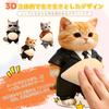 aninako Fat Cat Squishy 3D New Soft Belly Marshmallow Squishy Fat Dog Cat Stress Relief Cute 3D Marshmallow Fluffy Stickers for Planner Cell Phone