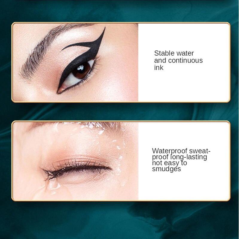 Extrem dünner Eyeliner, wasserfest, schweißbeständig, nicht leicht zu entfärben, nicht verschmierend. Schnell trocknender flüssiger Eyeliner, Kosmetik für Anfänger und Studenten