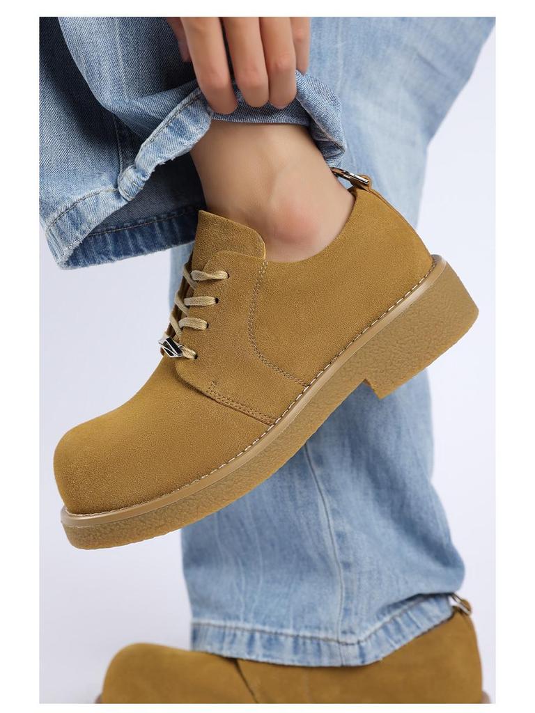 2025 Herren Mickey Mouse Derby Schuhe: Höhenvergrößernde, Dicksohlige, Modische Retro Casual Low-Top Lederschuhe