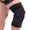Aolikes 1Pcs Professional Sports Safety Knee Support Brace Patella Knee Pads Hole Sports With Metal Plate Black