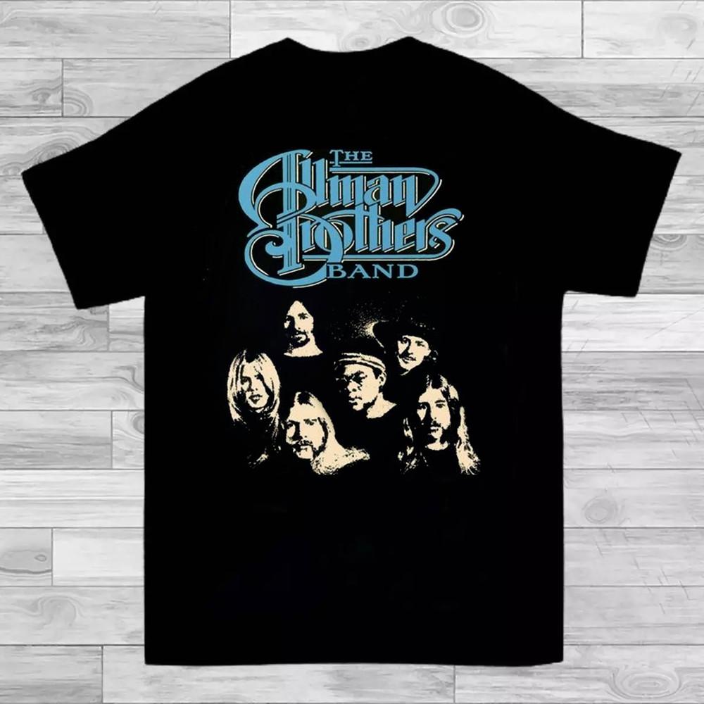 The Allman Brothers Band Members Cotton Full Size Shirt Unisex T-Shirt M