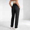 Pantalon décontracté et tendance pour femmes, ample en couleur avec poches
