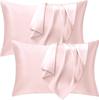 Set of 2 Moriniko Natural Silk Pillowcases with a Silk Reduced Gentle On Sensitive Skin and Dust and High Comfort for All Seasons Double-Sided