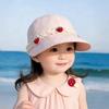 Girls Cute Baseball Cap With Large Brim Thin Sun Protection Hat Spring Summer Sweet Visor For Baby Toddler
