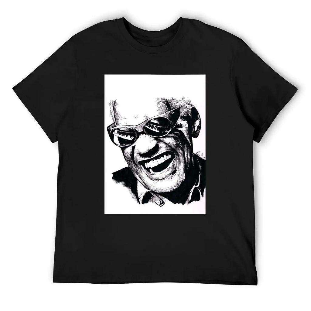 Ray Charles T-Shirt Vintage Kleidung Sportfans Herren T-Shirt Bluse T-Shirts für Männer Pack