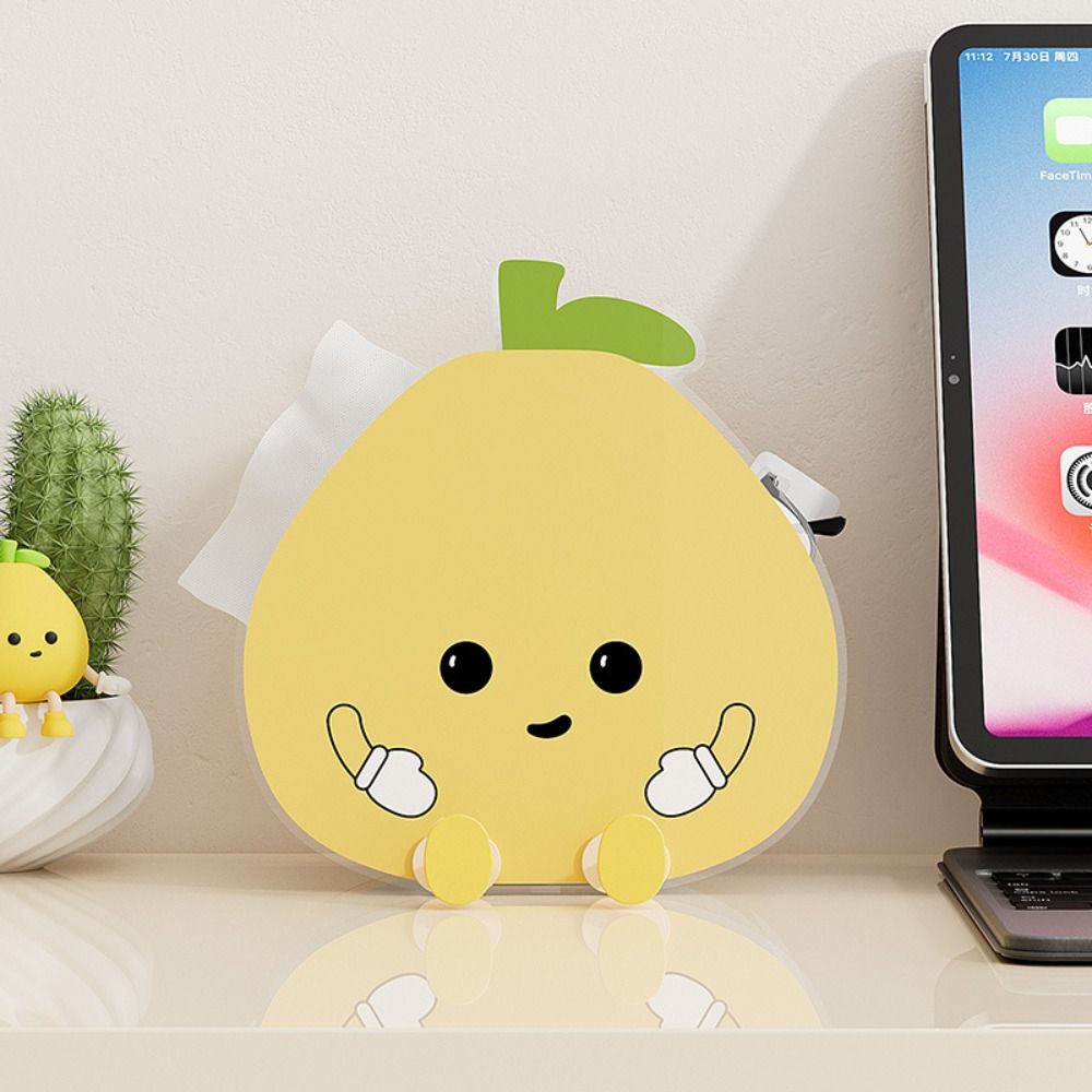 Cartoon Paper Box Fruit Shape Napkin Storage Box Craft Tissue Box Kitchen