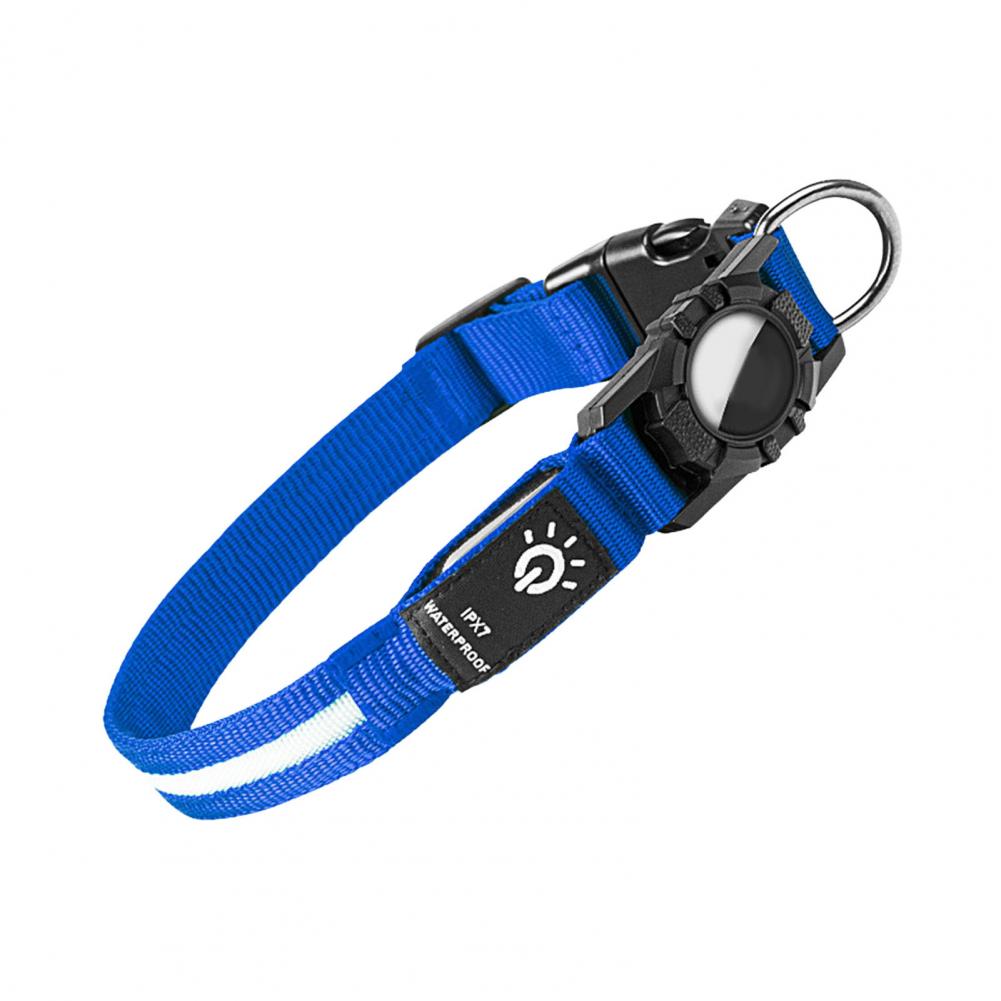 Leichtes Hundehalsband für kleine Hunde Verschleißfestes Hundehalsband für Outdoor-Abenteuer Wiederaufladbares LED-Hundehalsband für die Nacht