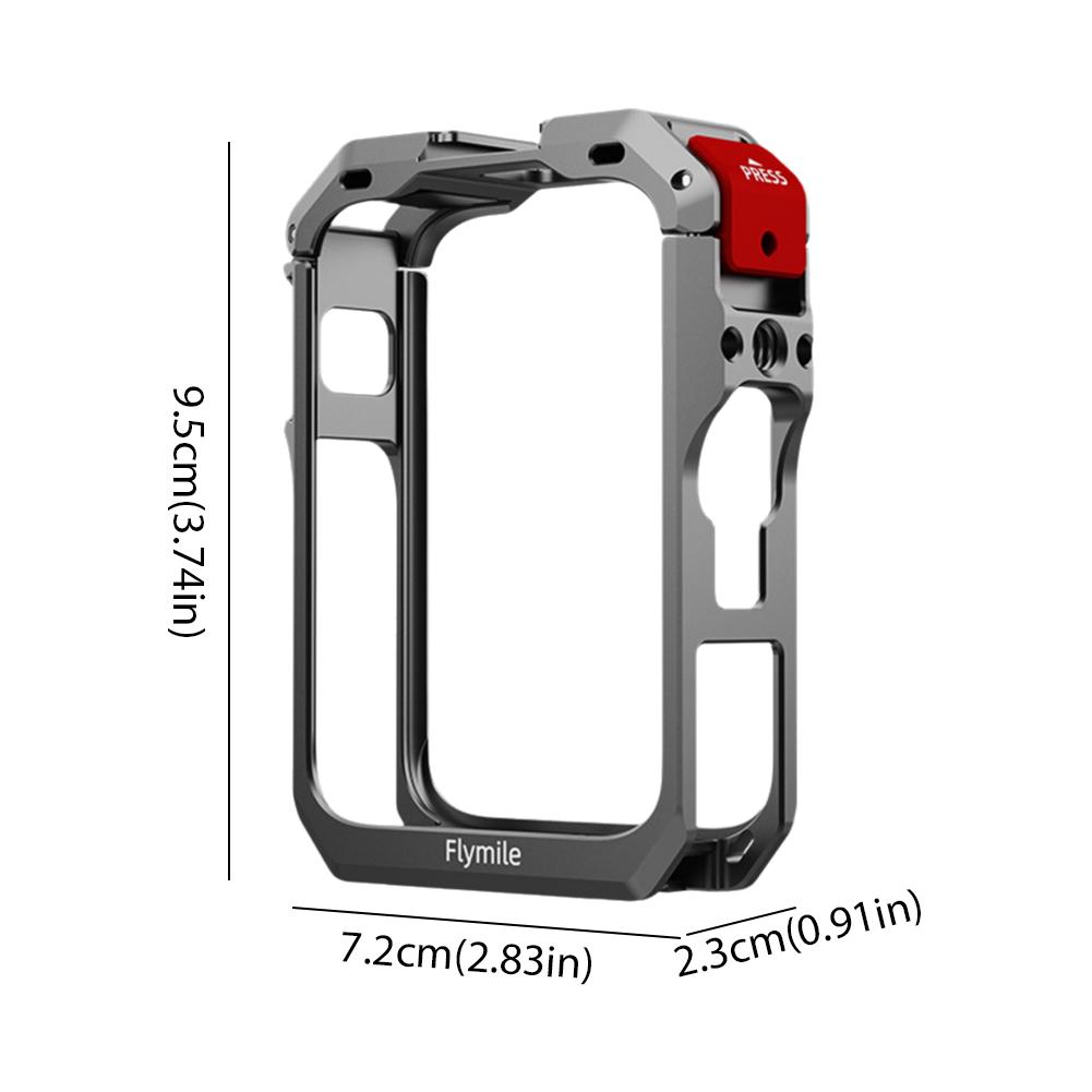Rabbit Cage Aluminum Protective Case For DJI OSMO 360 Metal Frame Expansion Adapter with Lens Cover Wind Muff Camera Accessory