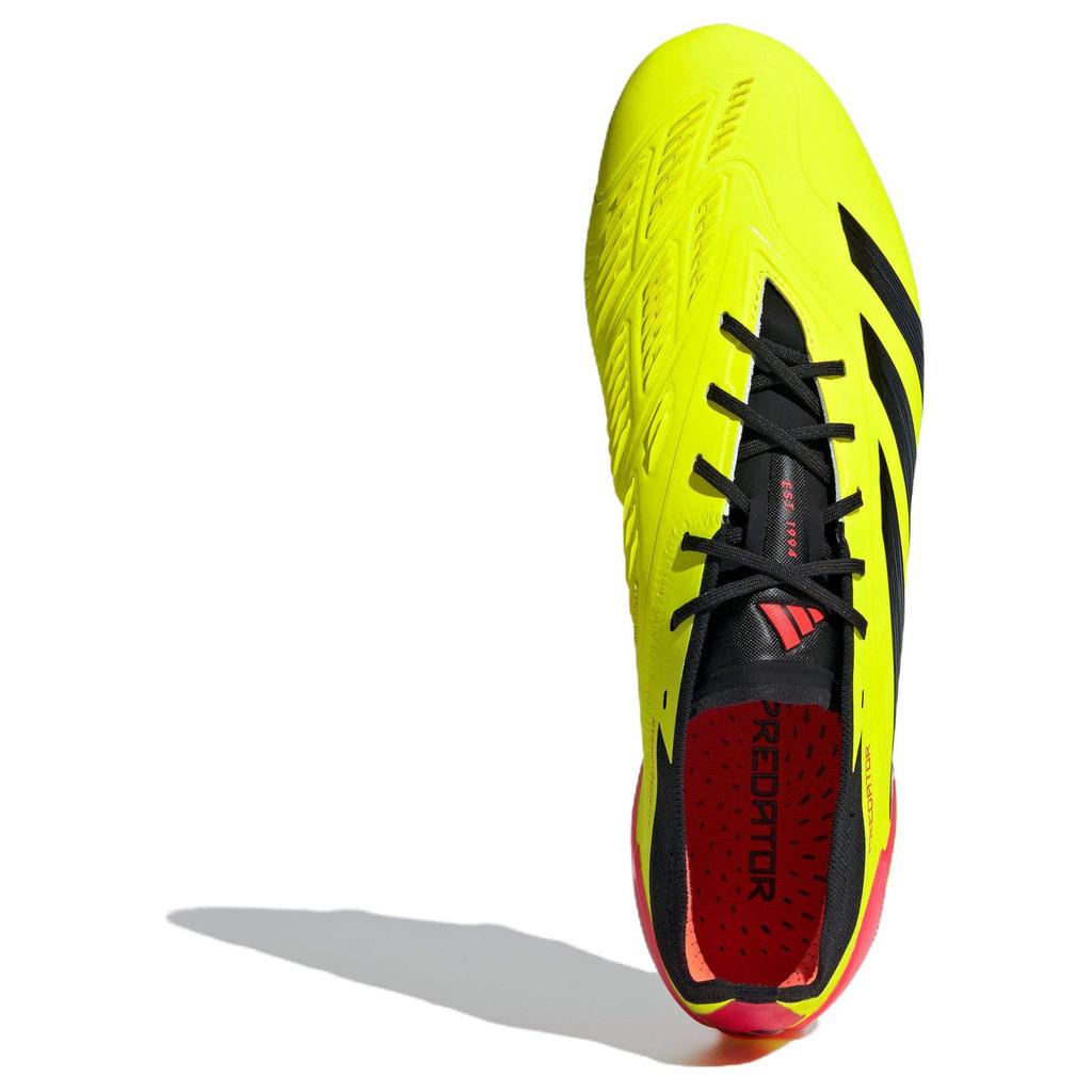 New Adidas Predator 24 Elite Low Fg Team Solar Yellow Core Black Solar Red IF5441