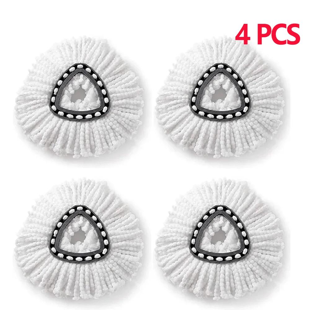Mop Refills Spin White Mop Head Cloth Replacement Microfiber Mop Cloth Replacement Head for Vileda O-cedar Replacement Mop Heads