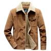 Giacche di velluto a coste da uomo Cappotto in pile caldo Parka in velluto di agnello in lana d'agnello Giacca casual in cotone moda da uomo