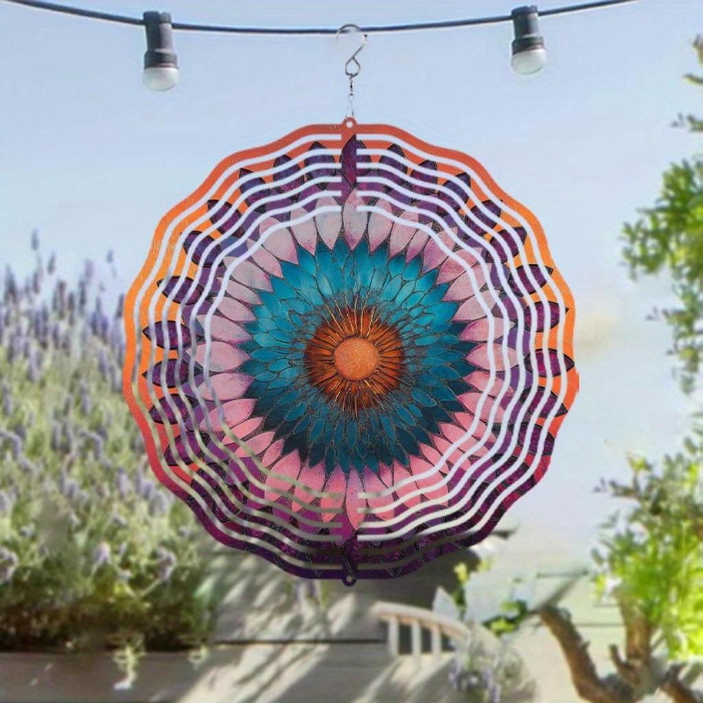 10 Inch Hanging Wind Chime for Garden Balcony Outdoor Decor 360 Degree Rotating Hook No Battery Needed Unique Gift for Friends Family