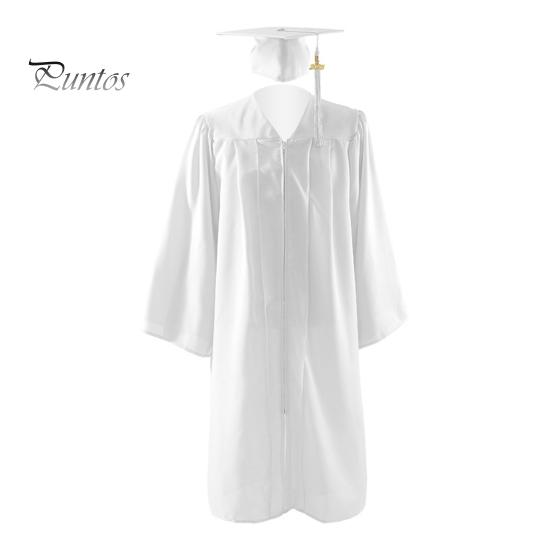 

Выпускной мантии, шапочка с кисточками, комплект для выпускного 2025 года, костюм для переодевания, академическое платье унисекс для старшей школы и университета L белый