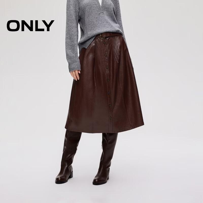 ONLY Elegant Commuter High-Waist A-line Midi Skirt M