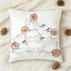 FFinal Fantasy Moogle FF VI Doublesided Printed Square Decorative Cushion Cover for Sofa Living Room Home Decor