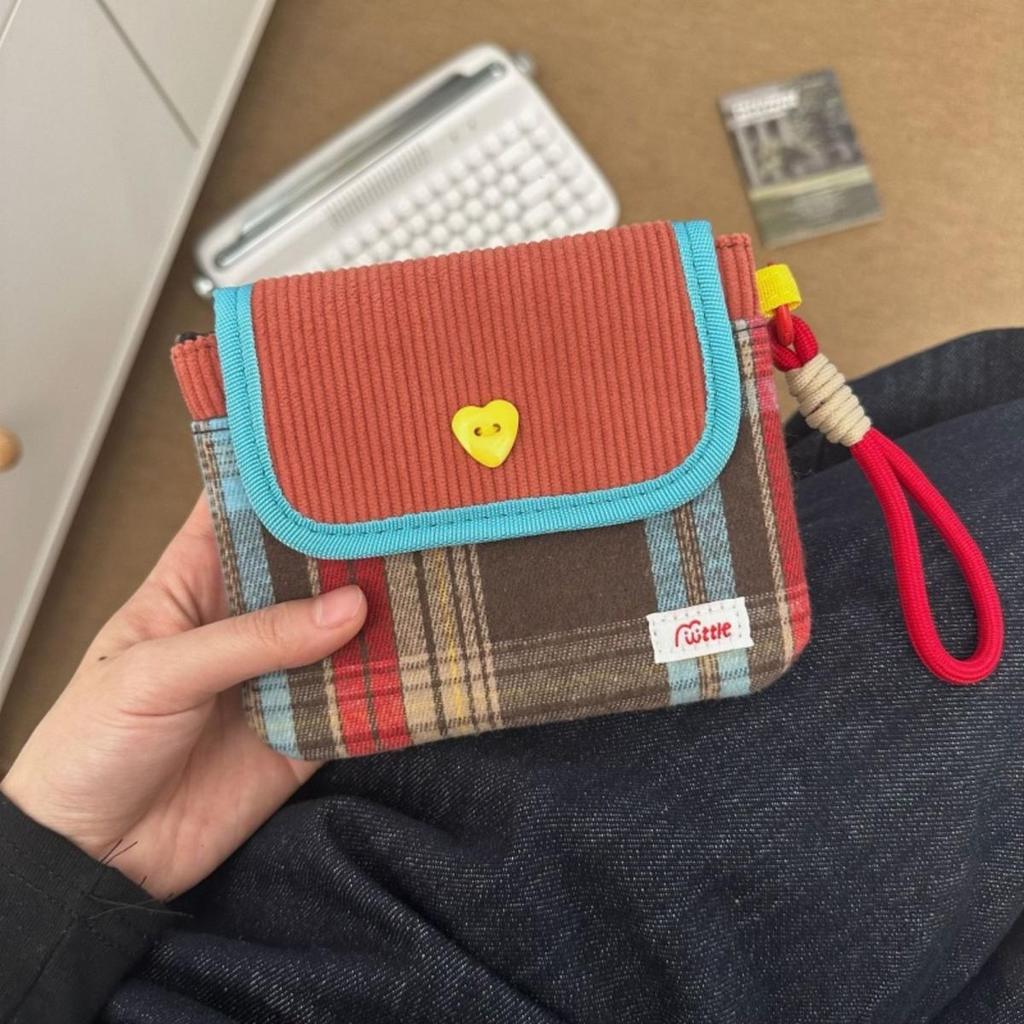 1pc Data Cables Organizer Sanitary Pads Bag Multipurpose Contrast Color Cosmetic Bag Large Capacity Napkin Pouch Storage Pouch