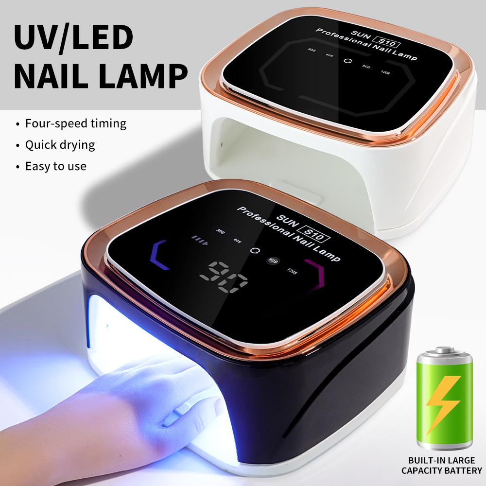 36LEDS Rechargeable UV LED Nail Lamp Professional Cordless Gel Polish Drying Lamp For Manicure With Built-in Battery Nail Art