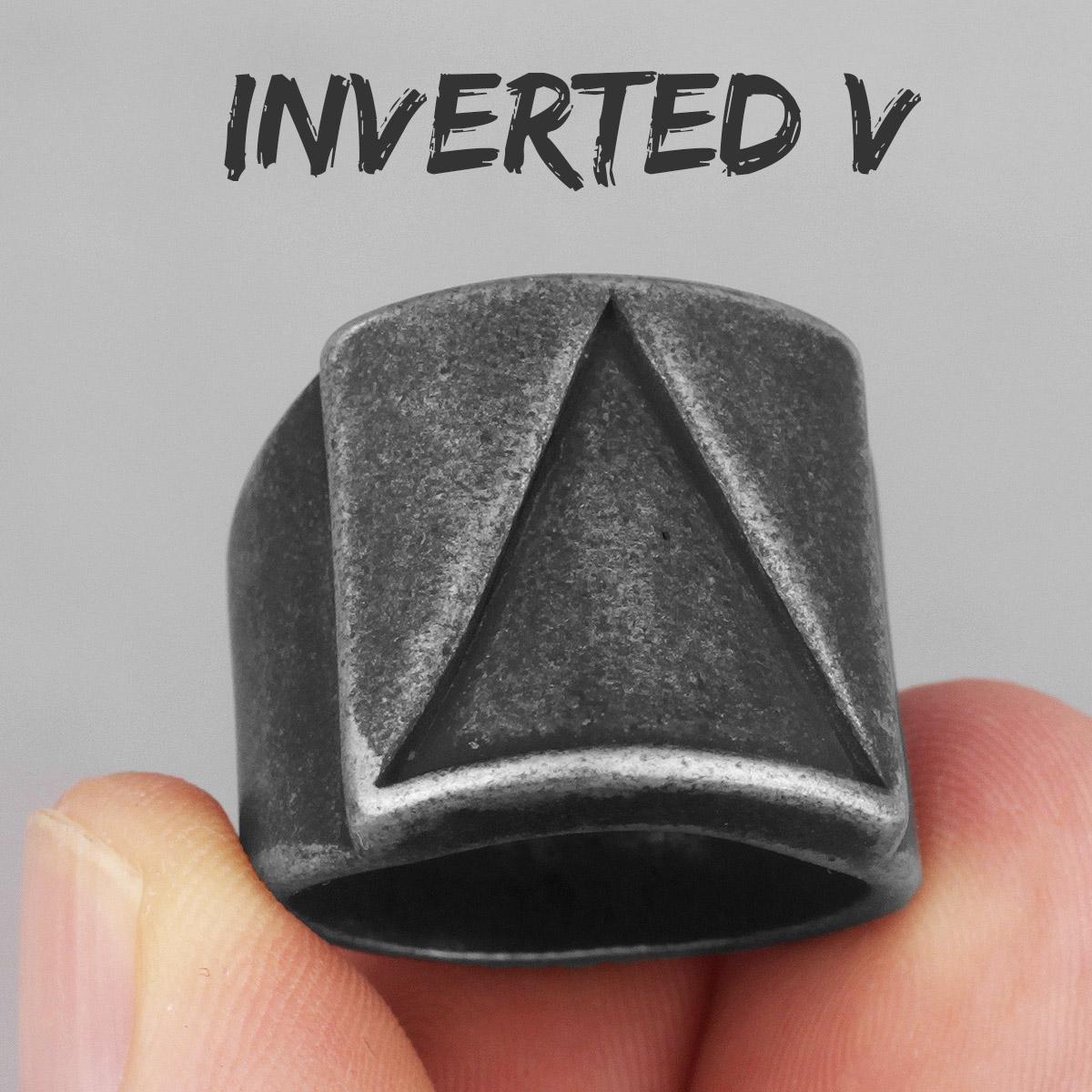 

Винтажные треугольные черные золотые мужские кольца из нержавеющей стали в стиле панк-хип-хоп для мужчин, бойфрендов, байкеров, ювелирных изделий, креативных подарков, оптовая продажа 7