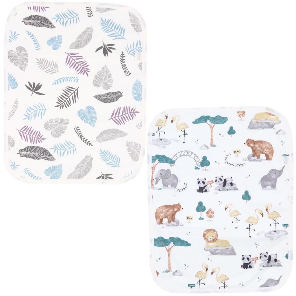 La Kissa Portable Diaper Changing Small Size X Easy To Available In Various for and Pets of Botanical Zoo Pad, Washable, Economical, (35cm 45cm),