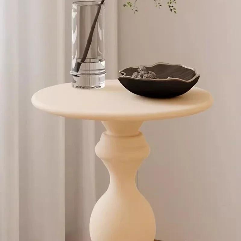 Nordischer Tisch Runder Couchtisch Wohnzimmer Luxuriöser Couchtisch Dekorationszubehör Edelstahl Heimmöbel Design
